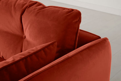 Model 19 3 Seater Sofa, Paprika — leg detail view