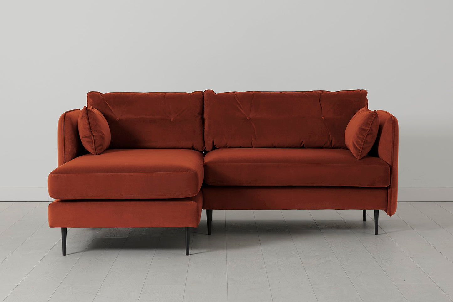 Model 19 3 Seater Left Chaise Sofa, Brick