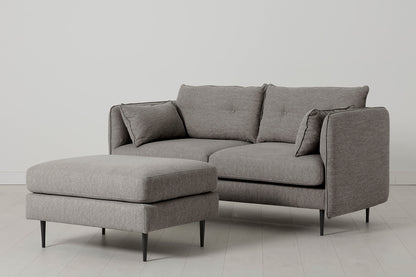 Model 19 2 Seater Sofa with Ottoman - Shadow