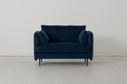 Model 19 Loveseat Sofa, Indigo — Model 19 - Loveseat - indigo 01