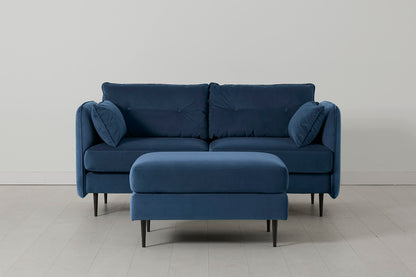 Model 19 2 Seater Sofa with Ottoman - Teal