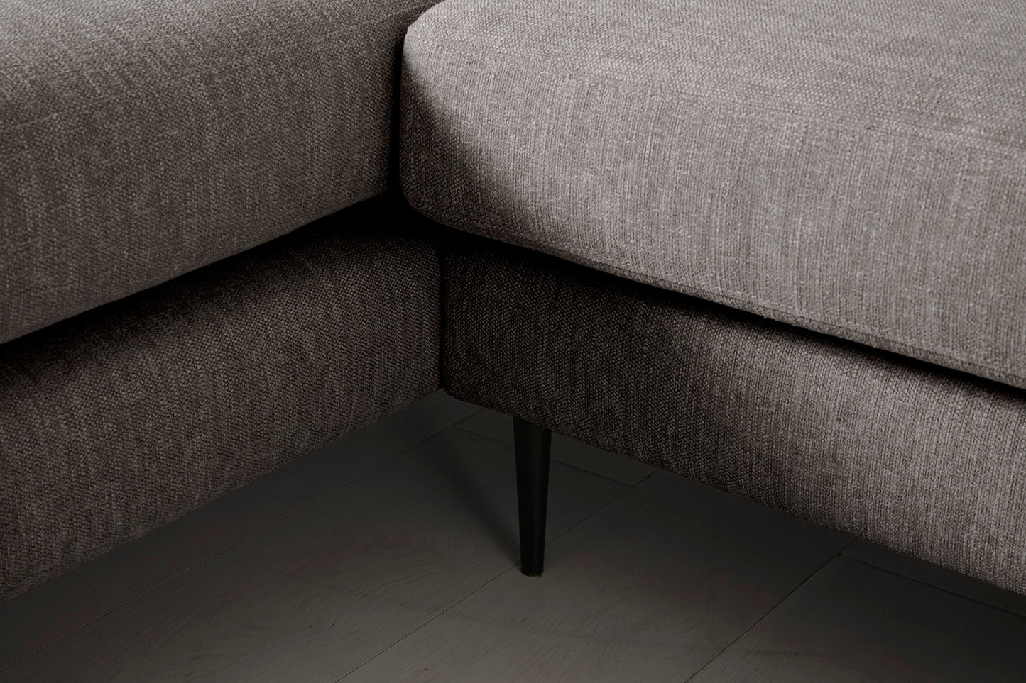 Model 19 3 Seater Left Chaise Sofa, Shadow