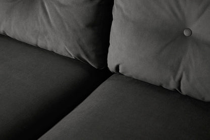 Model 19 3 Seater Right Chaise Sofa, Charcoal — Model 19 - Detail - Charcoal 08