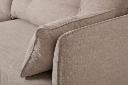 Model 19 2 Seater Sofa with Ottoman - Pumice