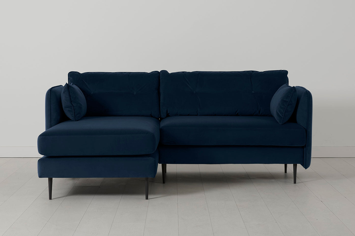 Model 19 3 Seater Left Chaise Sofa, Indigo