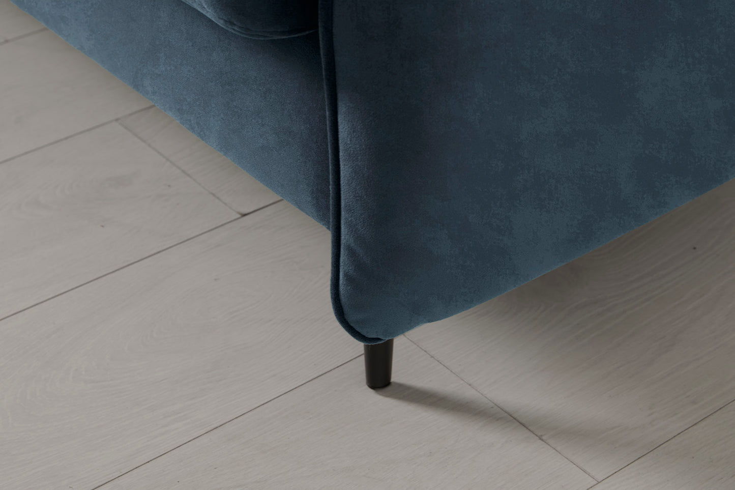 Model 19 3 Seater Sofa with Ottoman, Ocean