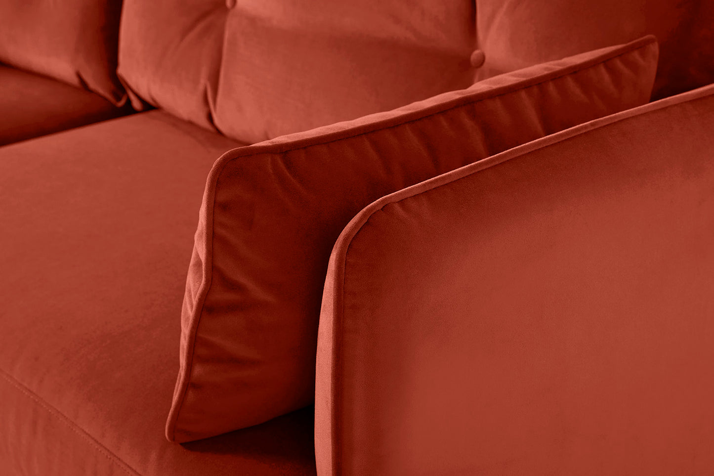 Model 19 3 Seater Right Chaise Sofa, Paprika