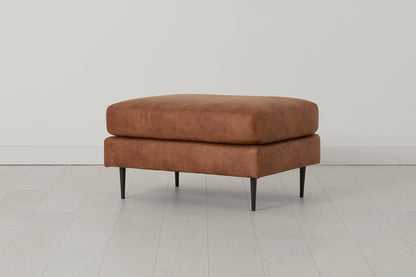 Model 19 Ottoman, Chestnut — Side view