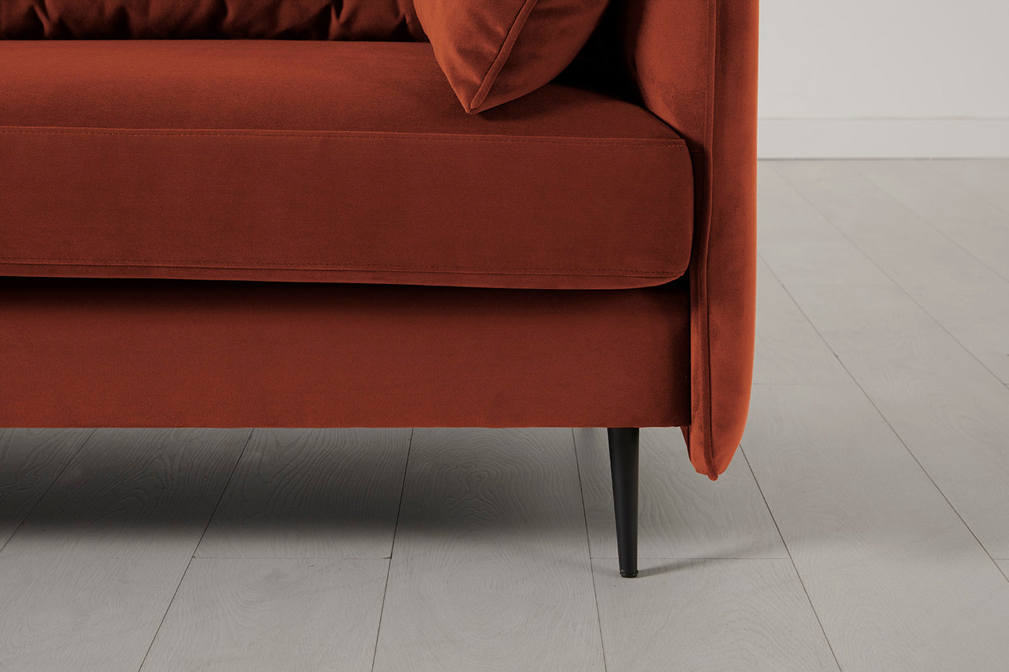 Model 19 2 Seater Sofa with Ottoman, Brick