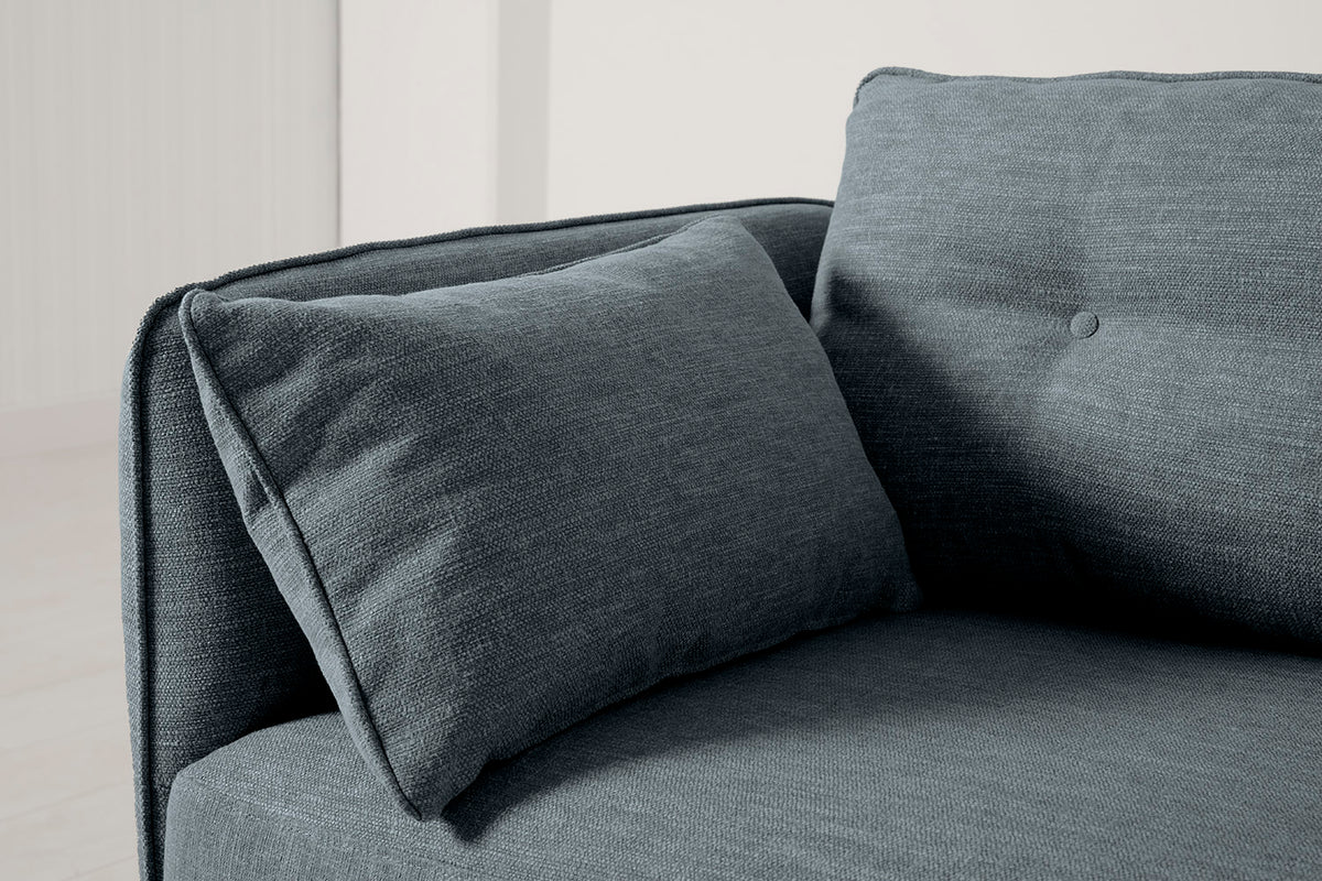 Model 19 2 Seater Sofa with Ottoman - Marine