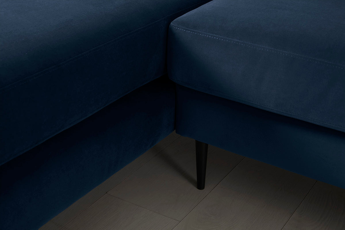 Model 19 Three-Seater Left Chaise Sofa, Indigo — Detail 01