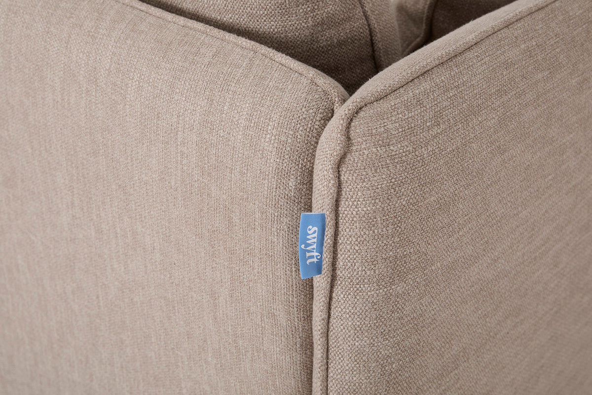 Model 19 2 Seater Sofa with Ottoman - Pumice