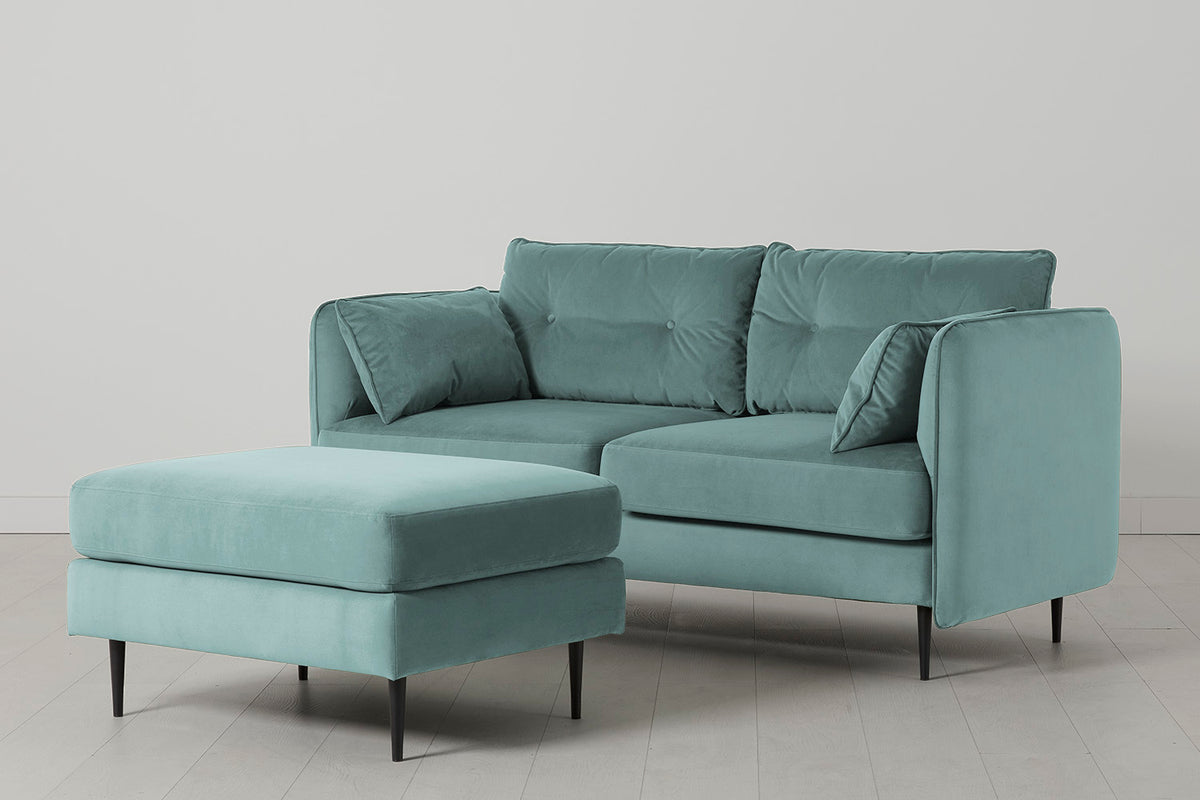 Model 19 2 Seater Sofa with Ottoman, Airforce — Model 19 - 2 Seater - Airforce 03