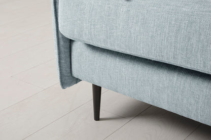 Model 19 2 Seater Sofa with Ottoman - Seaglass