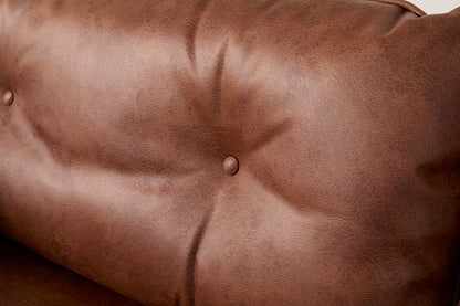 Model 19 3 Seater Right Chaise Sofa, Chestnut — Detail view 6