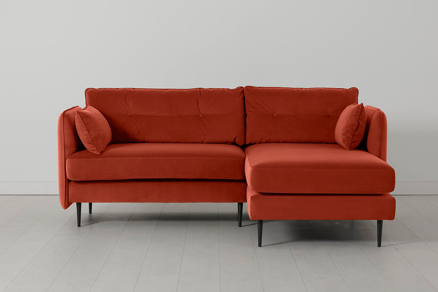 Model 19 3 Seater Right Chaise Sofa, Paprika
