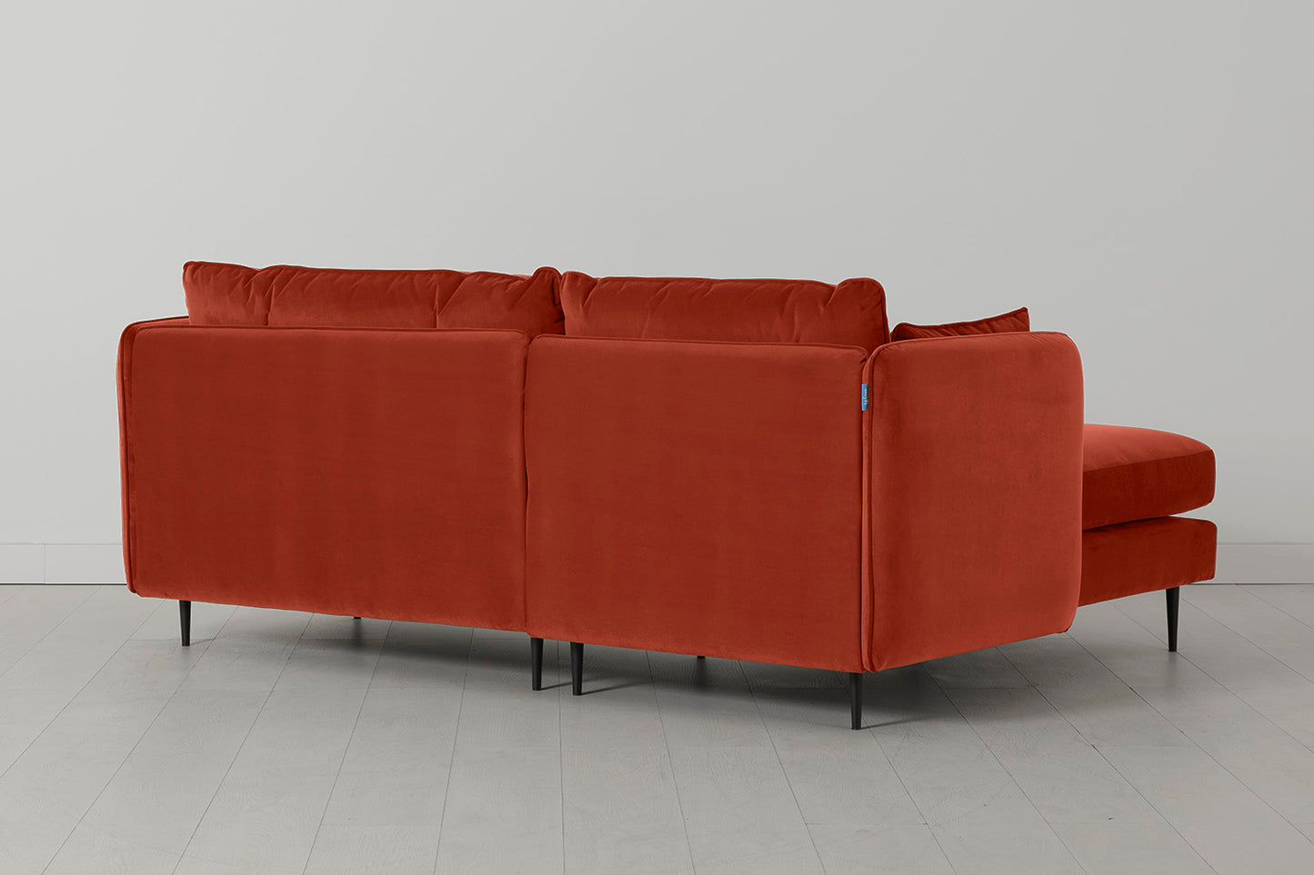Model 19 3 Seater Left Chaise Sofa, Paprika