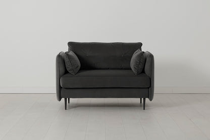 Model 19 Loveseat, Charcoal — Model 19 - Loveseat - Charcoal 01