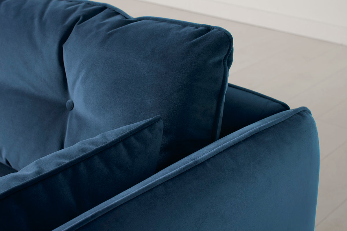 Model 19 3 Seater Left Chaise Sofa, Teal — Model 19 - Detail - Teal 03