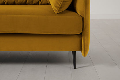 Model 19 2 Seater Sofa with Ottoman - Mustard