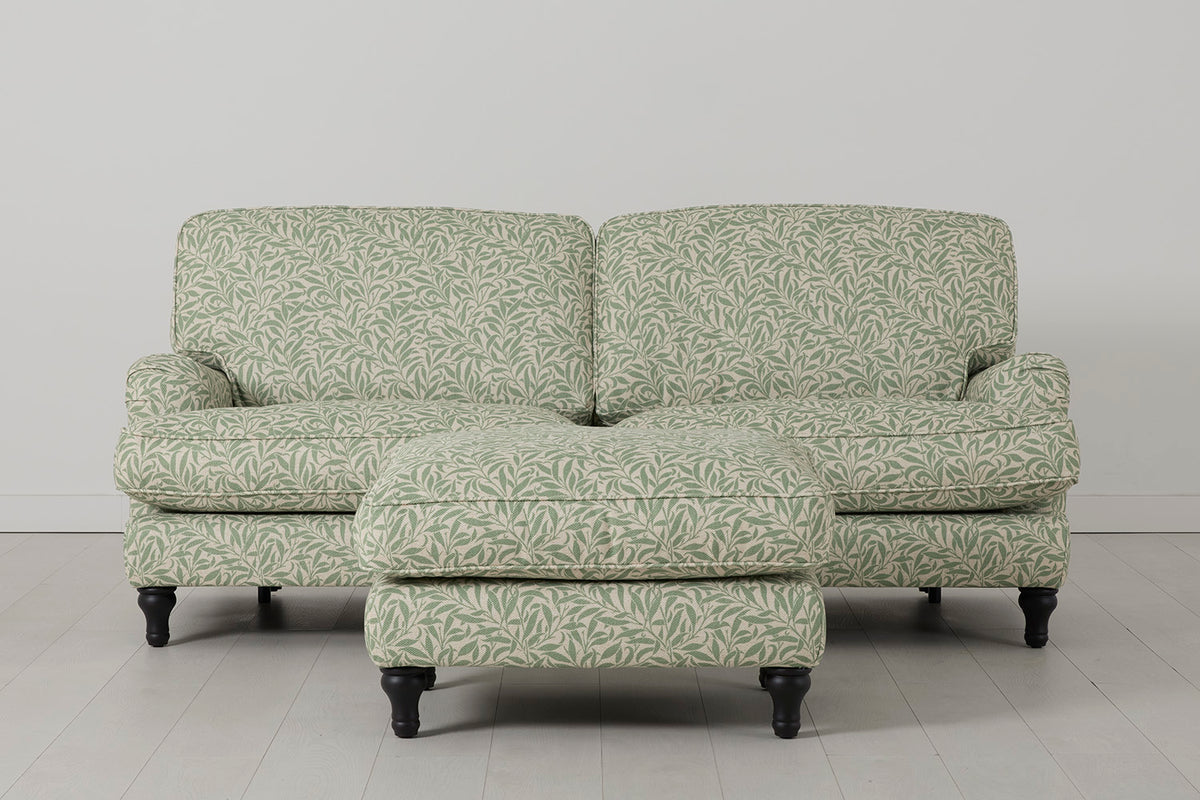 Model 15 3 Seater Sofa with Ottoman, Willow, View 02