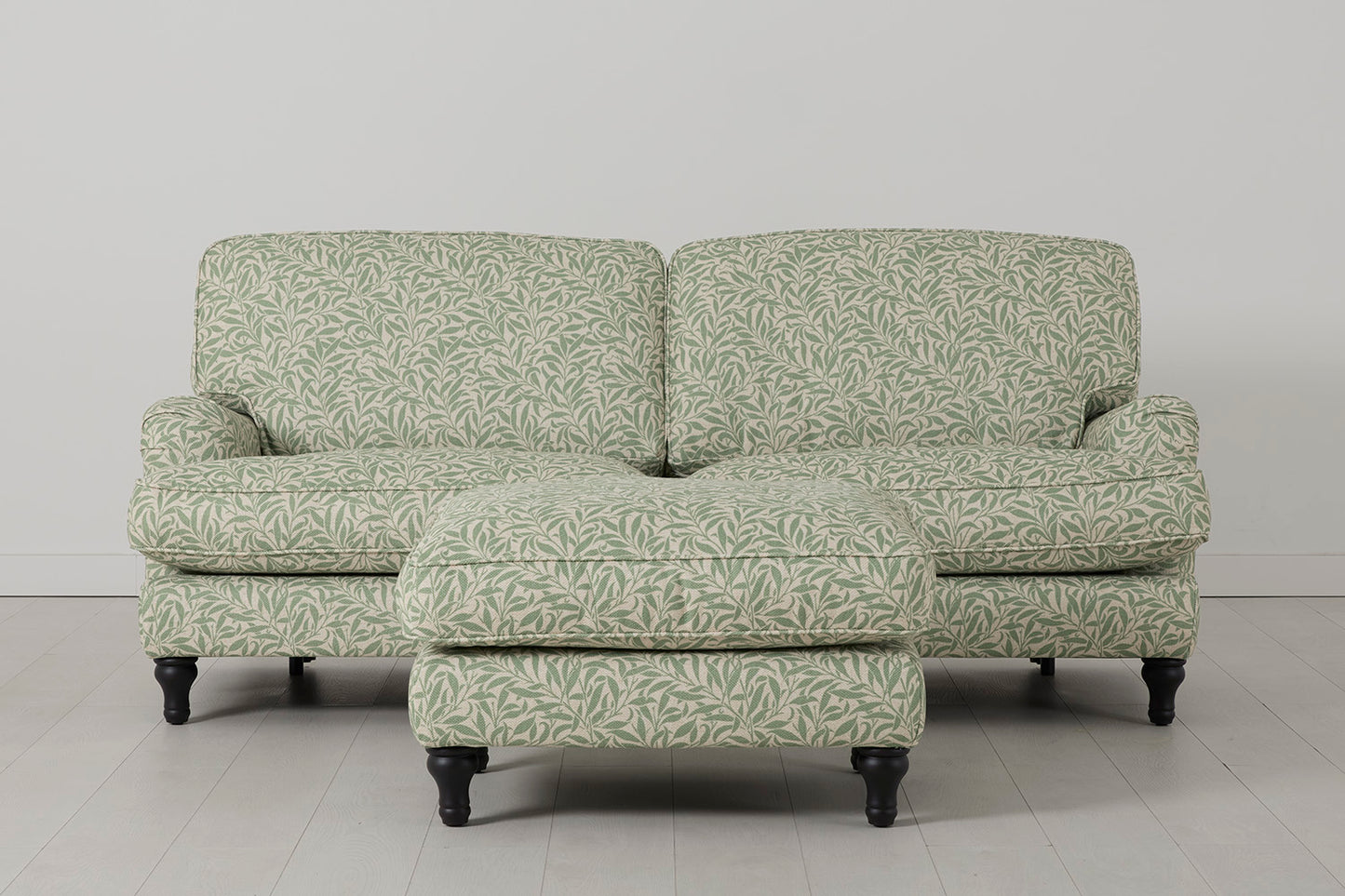 Model 15 3 Seater Sofa with Ottoman, Willow