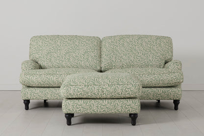 Model 15 3 Seater Sofa with Ottoman, Willow, View 02