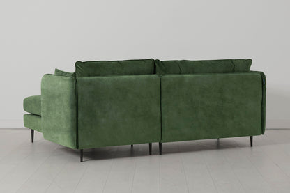 Model 19 3 Seater Right Chaise Sofa, Conifer — angle view