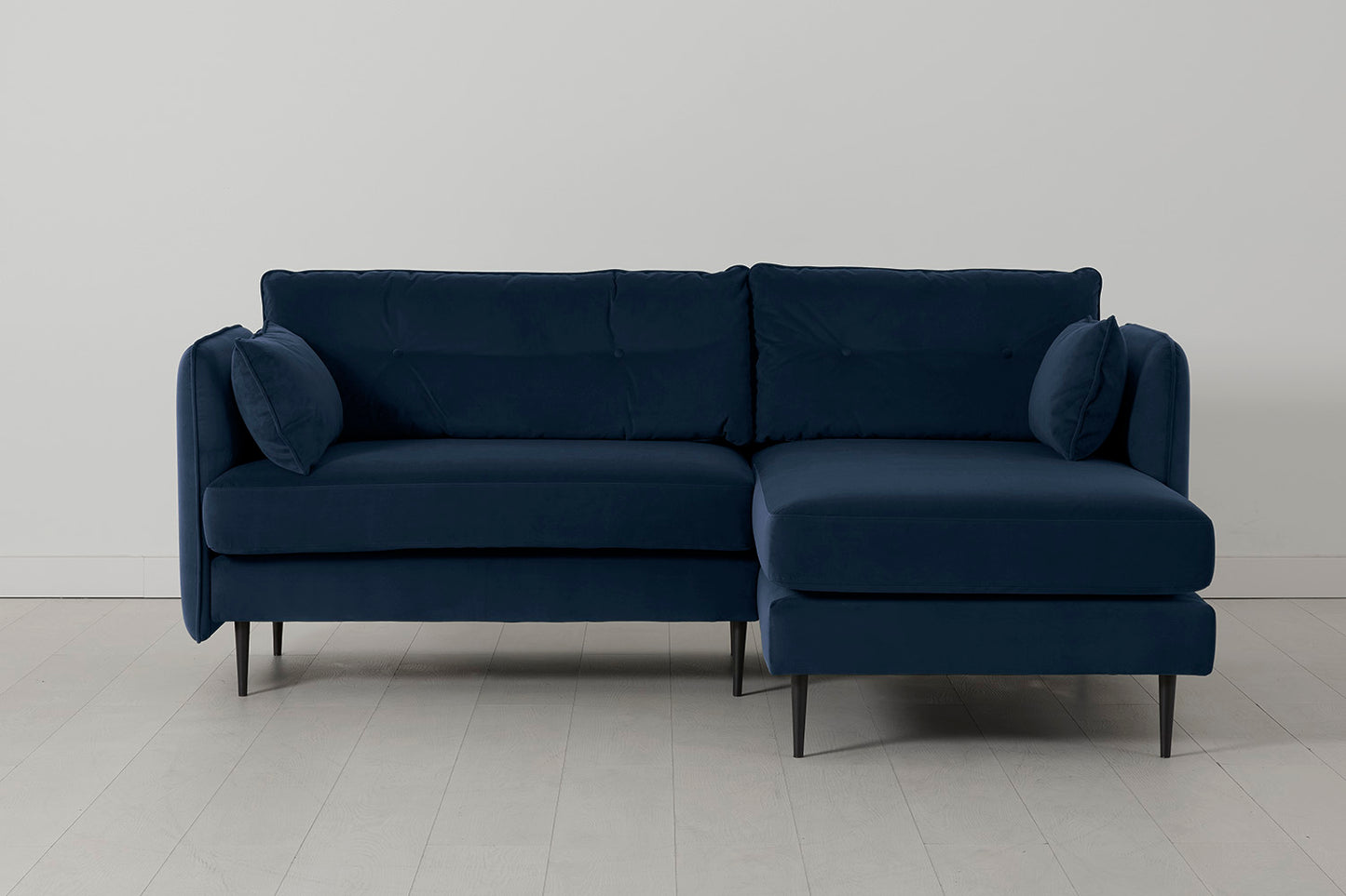 Model 19 3 Seater Right Chaise Sofa, Indigo