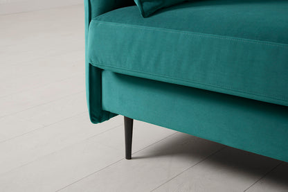 Model 19 3 Seater Right Chaise Sofa, Kingfisher — detail view 5