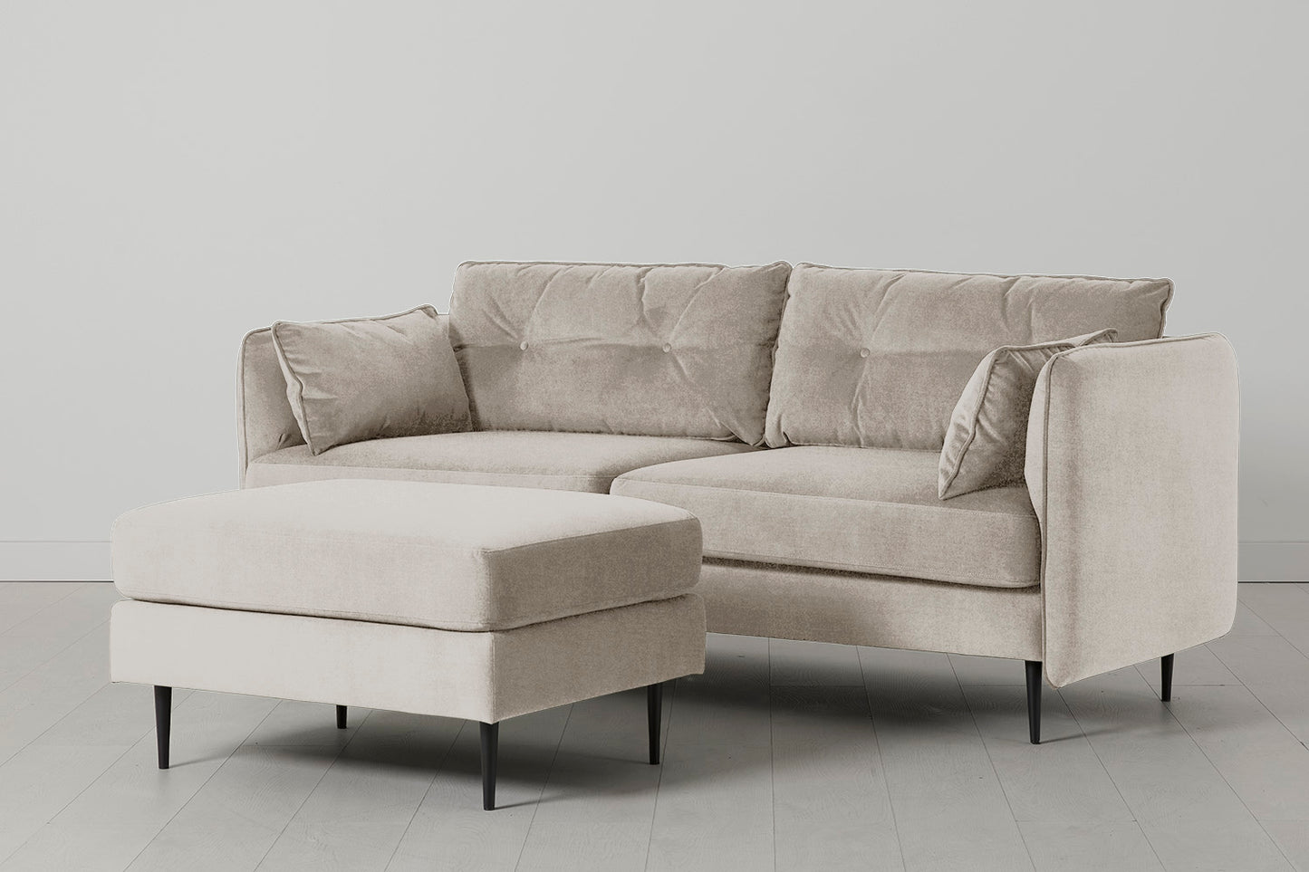Model 19 3 Seater Sofa, Chalk