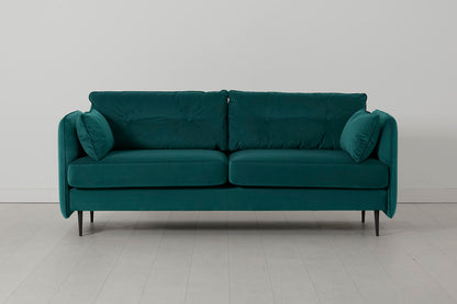 Model 19 3 Seater Sofa, Kingfisher — front view
