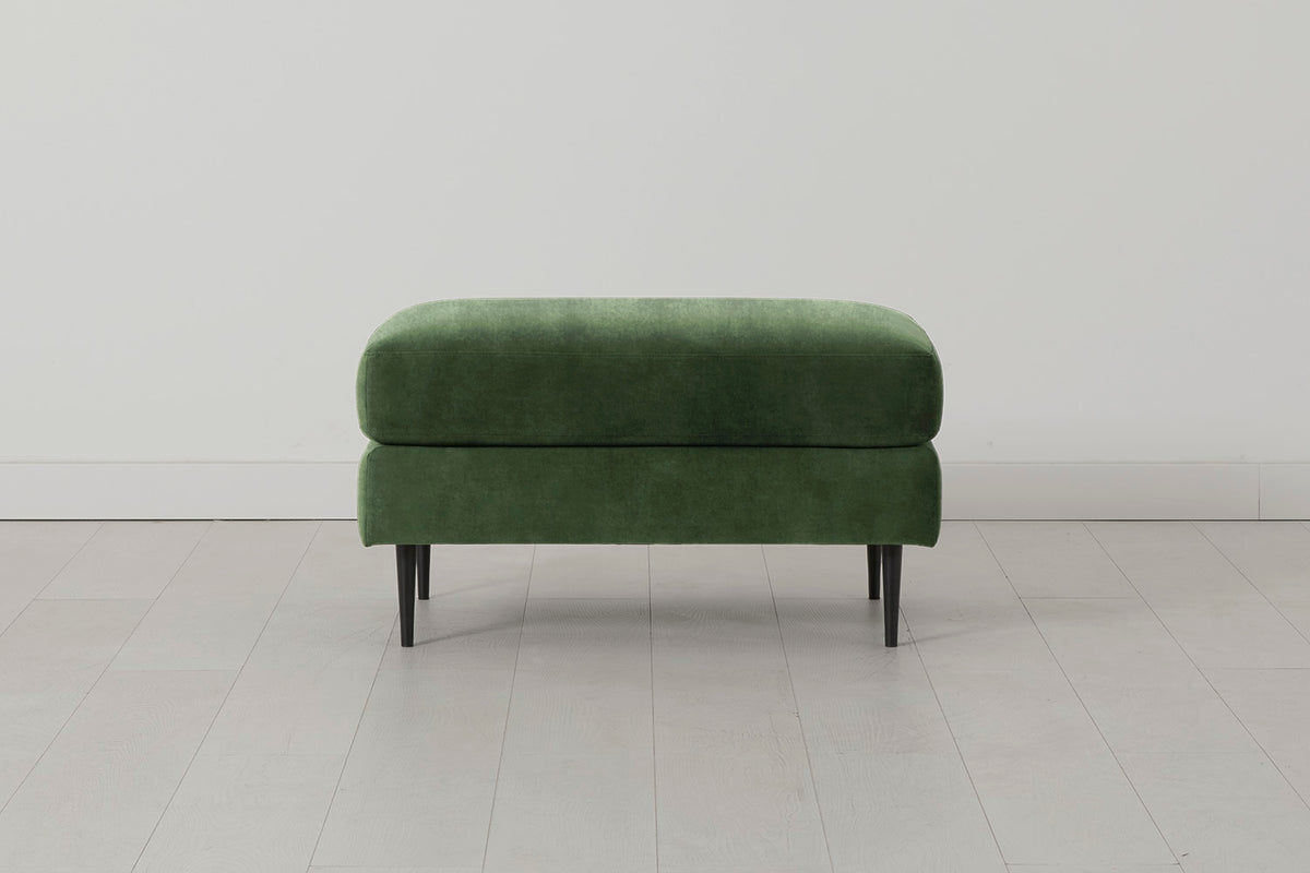 Model 19 Ottoman, Conifer — front view