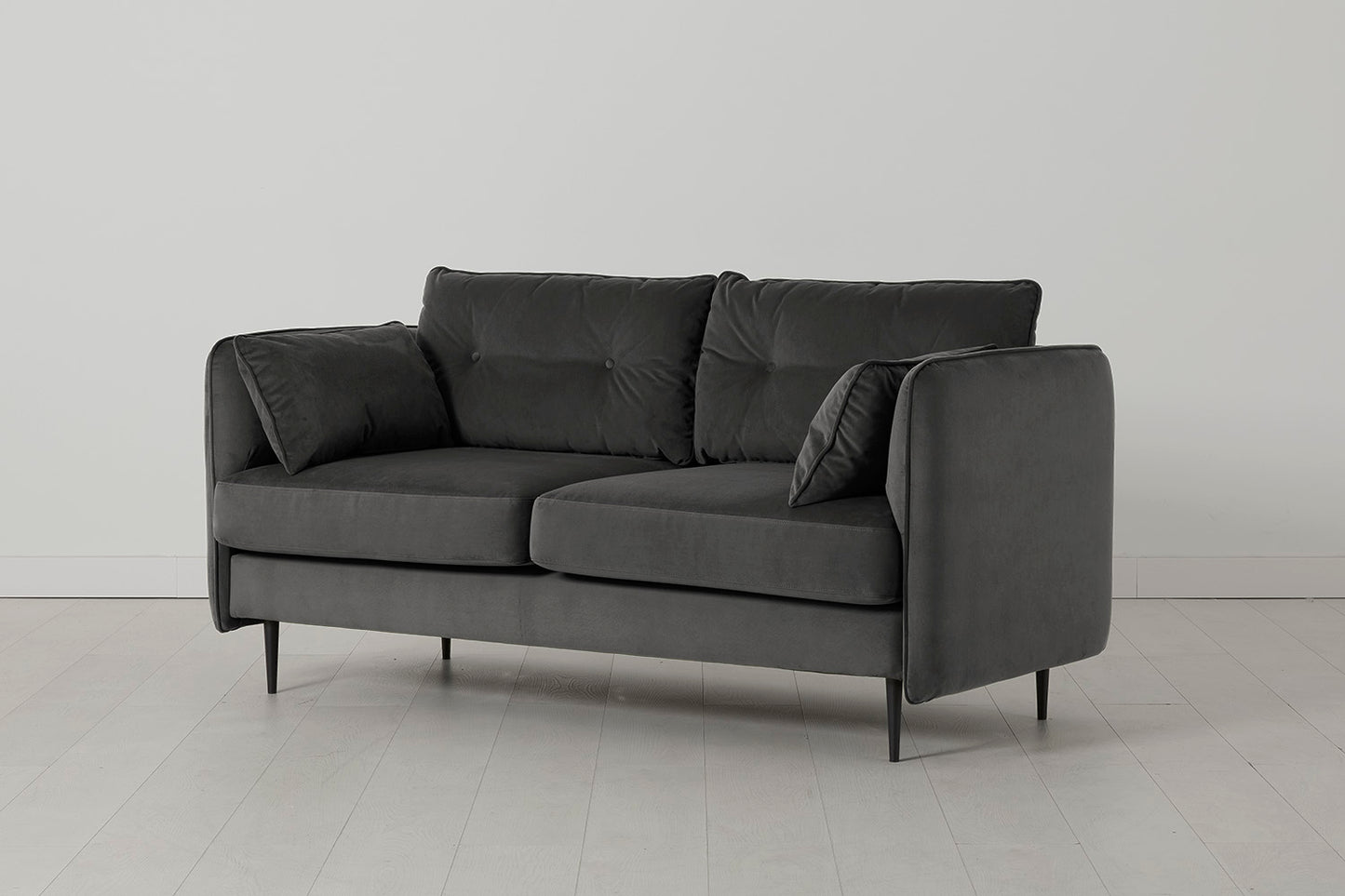 Model 19 2 Seater Sofa, Charcoal