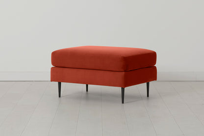 Model 19 Ottoman, Paprika — Side view