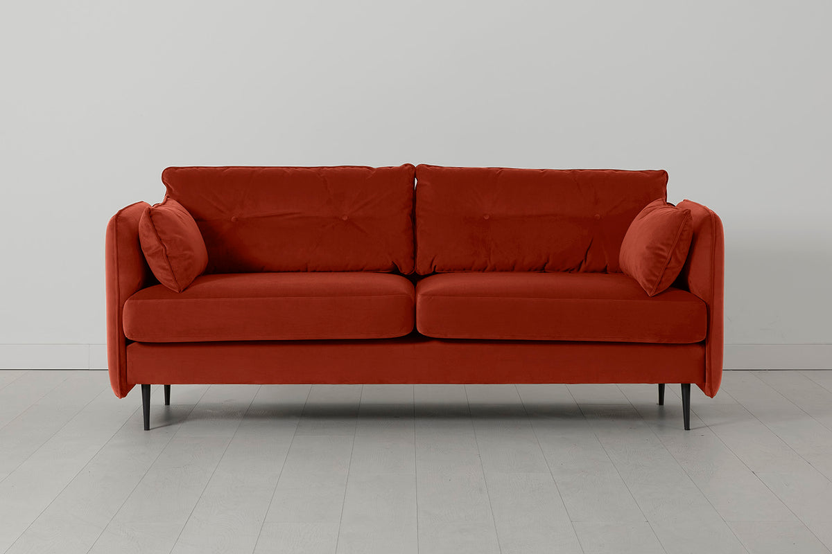 Model 19 3 Seater Sofa, Paprika — front view