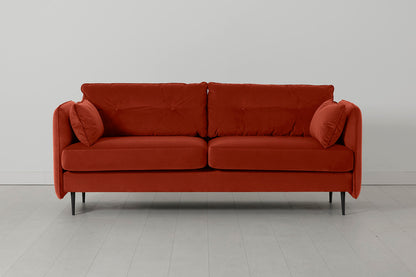 Model 19 3 Seater Sofa, Paprika — front view