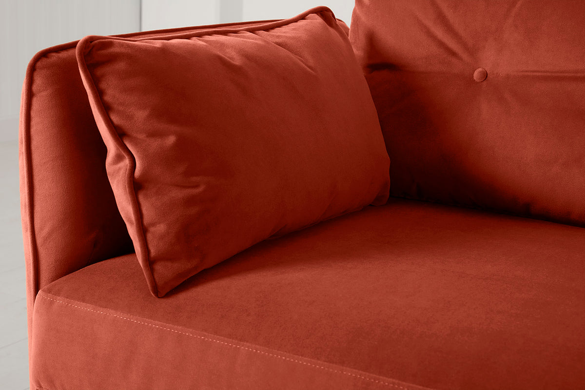 Model 19 2 Seater Sofa with Ottoman - Paprika