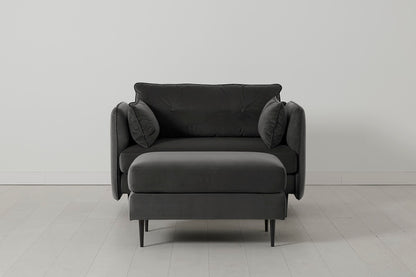 Model 19 Loveseat, Charcoal — Model 19 - Loveseat - Charcoal 02