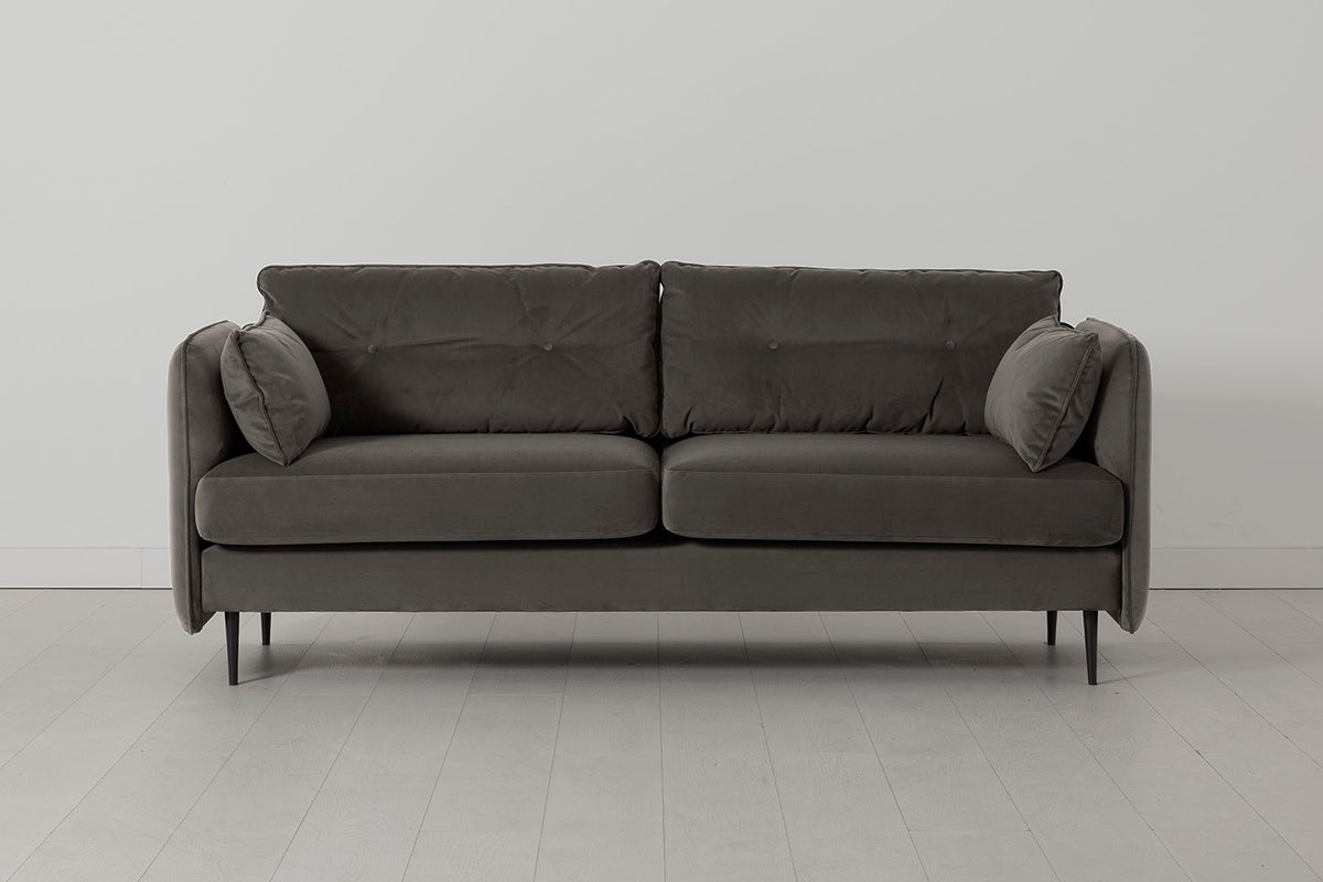 Model 19 3 Seater Sofa, Elephant — front view