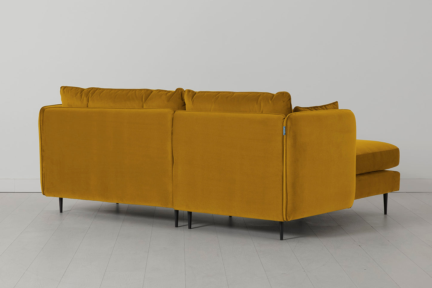 Model 19 3 Seater Left Chaise Sofa, Mustard