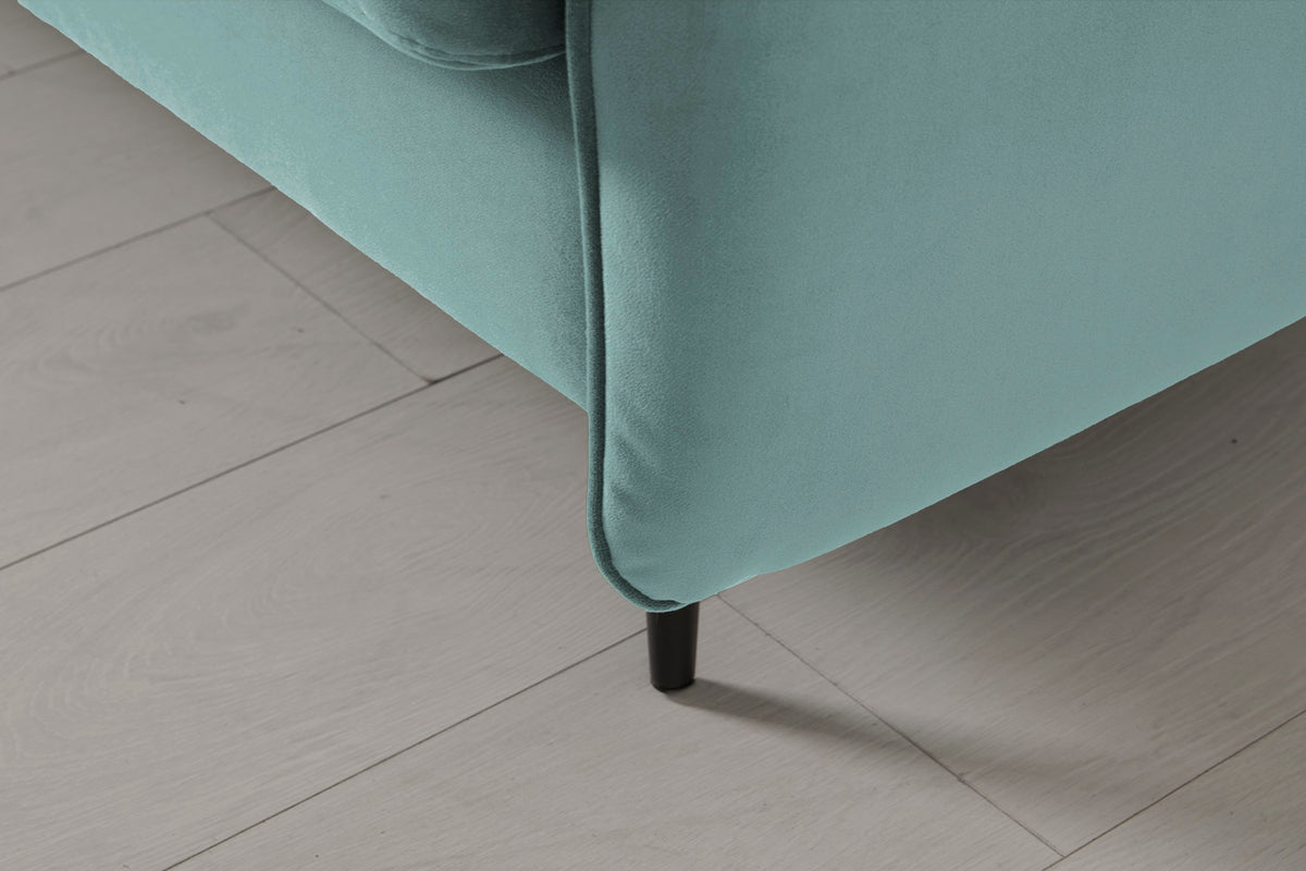 Model 19 2 Seater Sofa with Ottoman, Airforce — Model 19 - Detail - Airforce 09