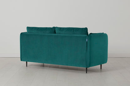 Model 19 2 Seater Sofa with Ottoman - Kingfisher