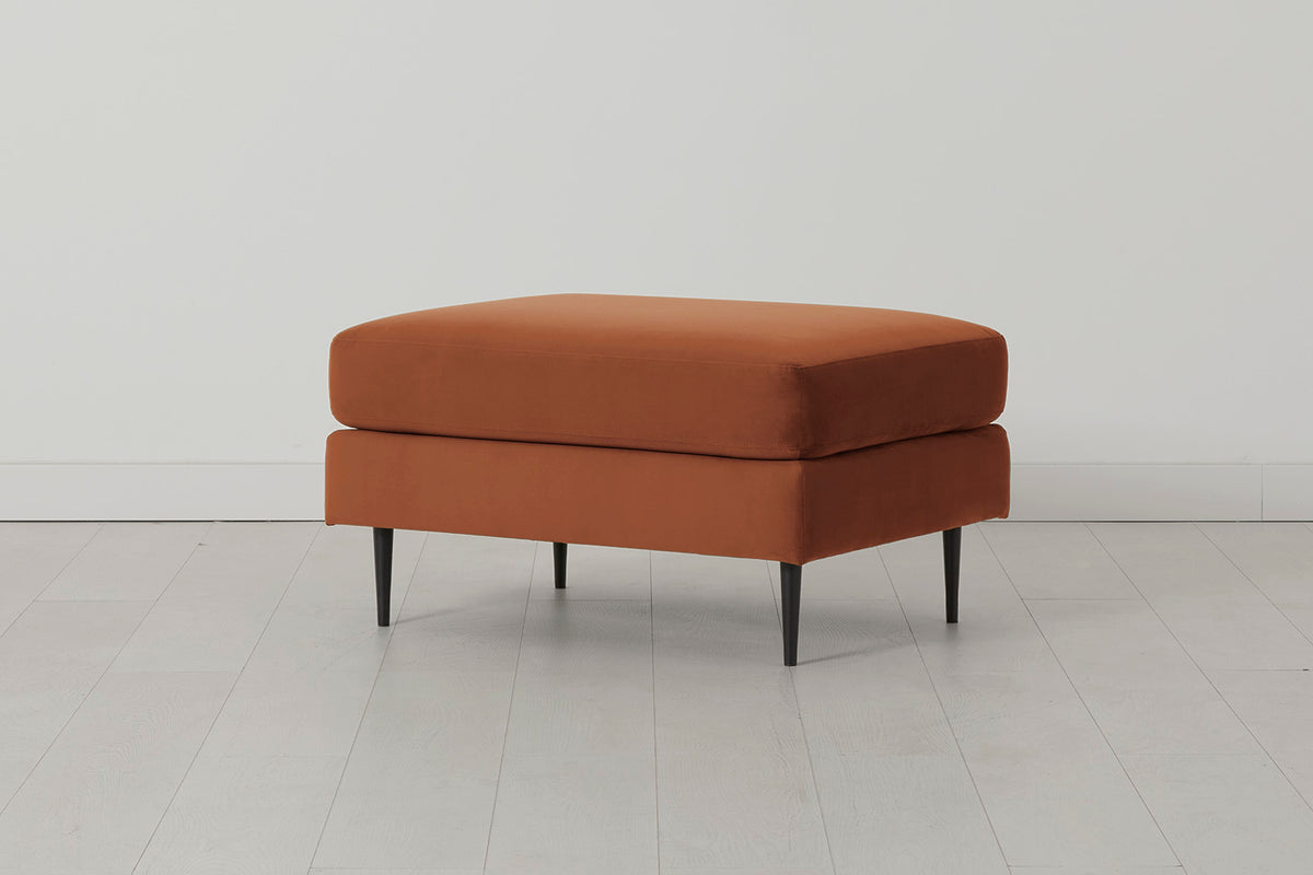 Model 19 Ottoman, Umber — Side view