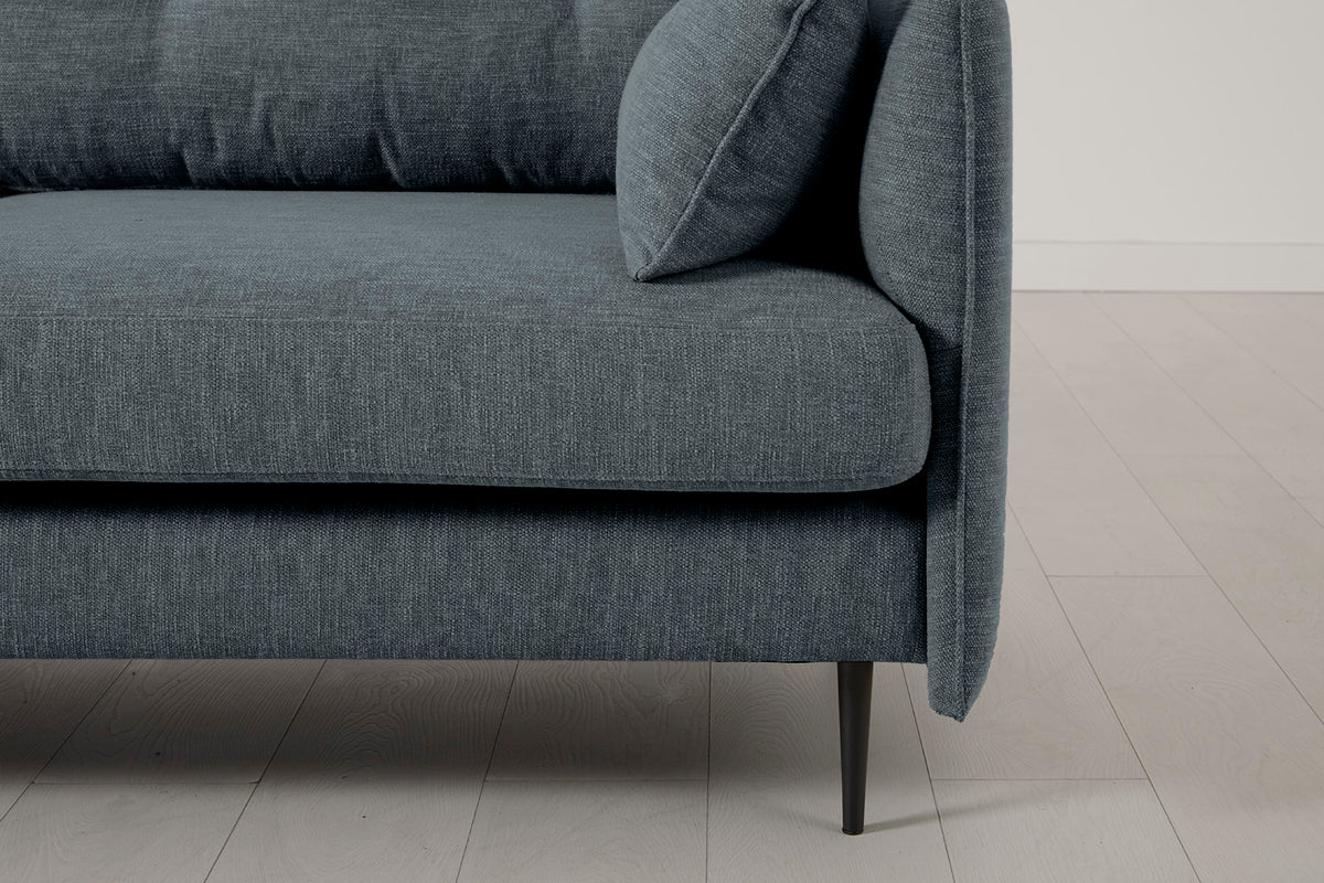 Model 19 3 Seater Sofa with Ottoman, Marine