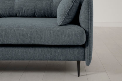 Model 19 3 Seater Sofa with Ottoman, Marine