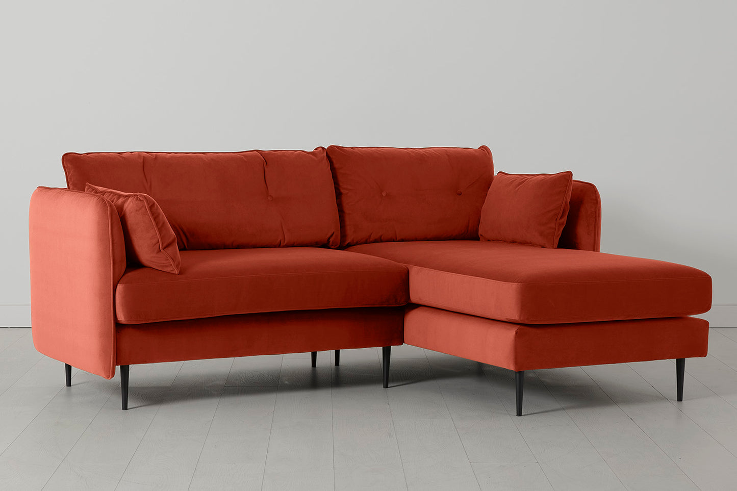 Model 19 3 Seater Right Chaise Sofa, Paprika