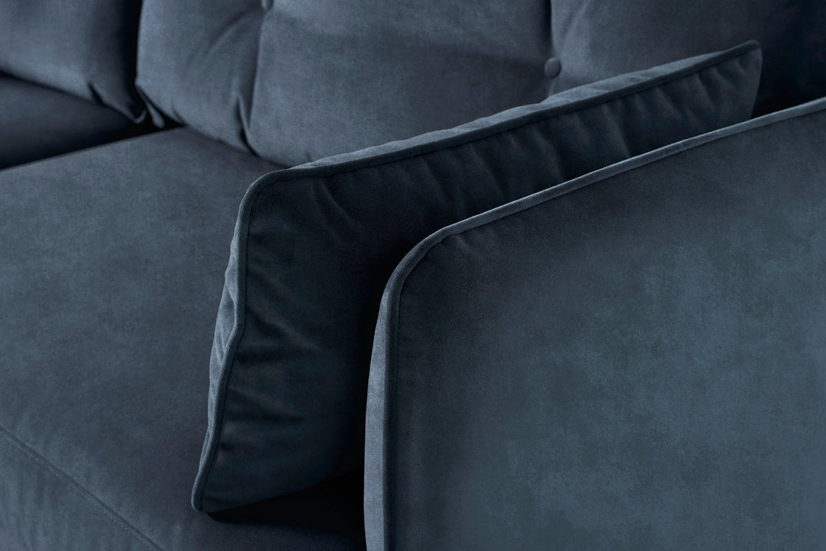 Model 19 3 Seater Sofa with Ottoman, Ocean