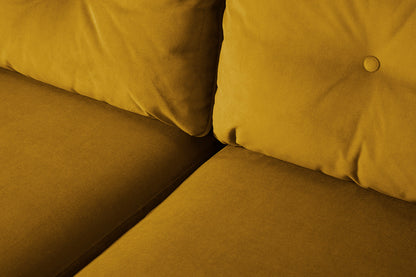 Model 19 3 Seater Right Chaise Sofa, Mustard — detail view 8