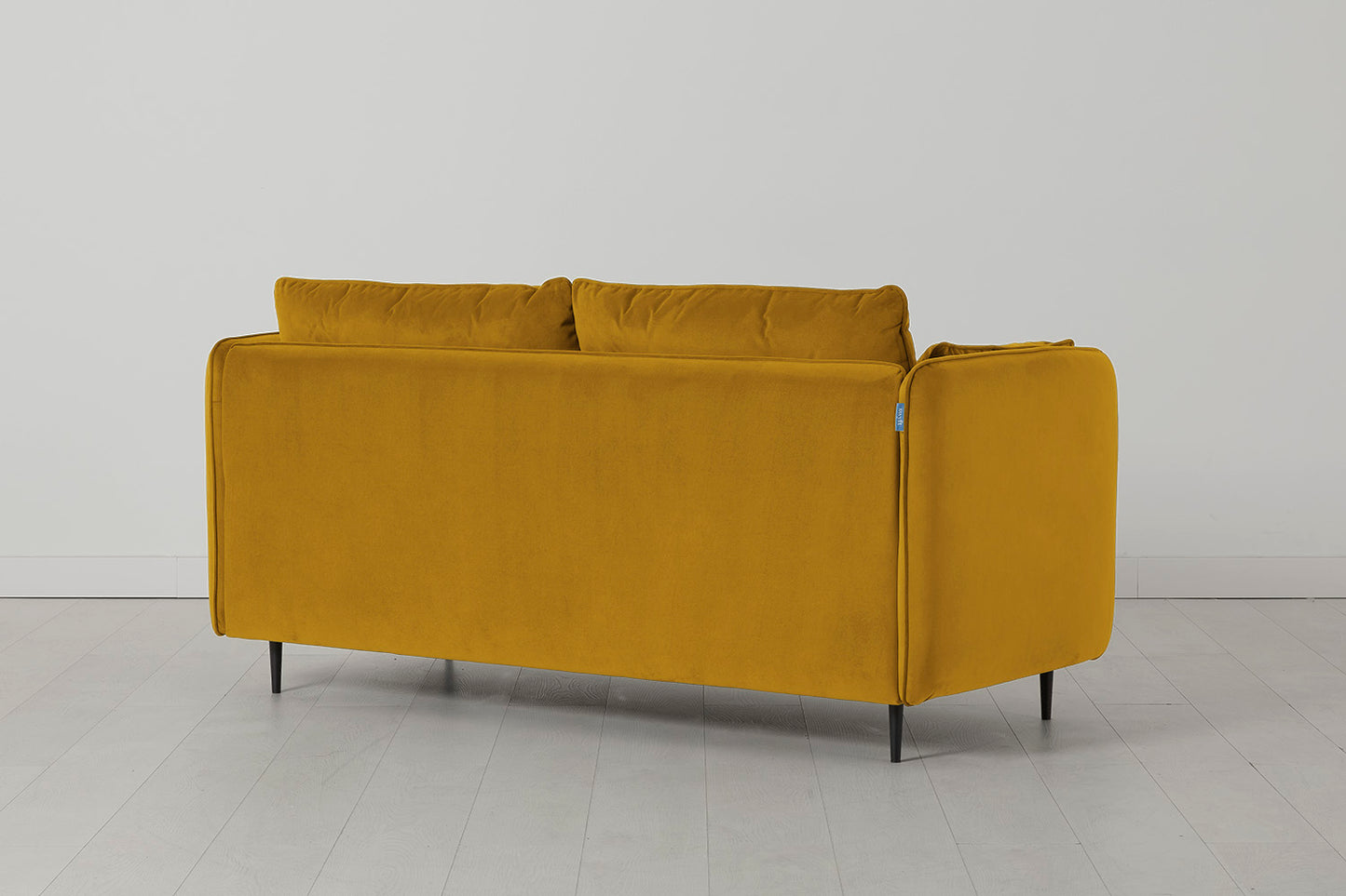 Model 19 2 Seater Sofa with Ottoman, Mustard